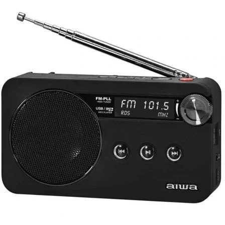 Aiwa Radio Portátil RS-77PLLBK Negro